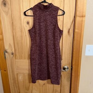 Cecico Sleeveless Maroon Dress